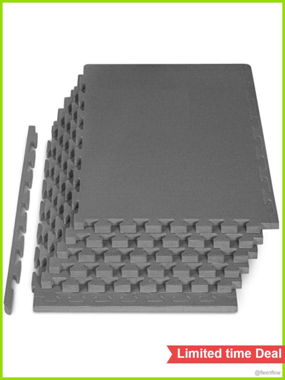 ProSourceFit Extra Thick 1-inch EVA Foam Interlocking Exercise Puzzle Mat, 6